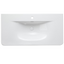 Jack 1000mm Ribbed Floorstanding Vanity Unit with Doors in White with Gloss White Ceramic Basin N24
