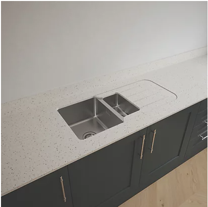 Metis 15mm Slimline Solid Surface - Brown Fleck
