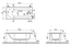 Vitra Optima Single Ended Rectangular Acrylic Bath