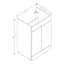 610mm Floor Standing 2 Door Basin Unit & Basin - Matt Deep Blue