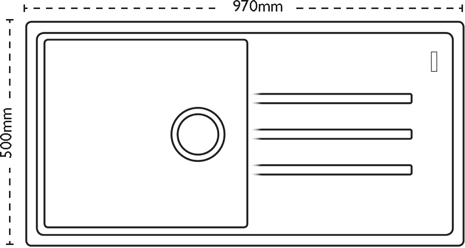 Franke DEBUT 105 REV Polar White 114.0288.187