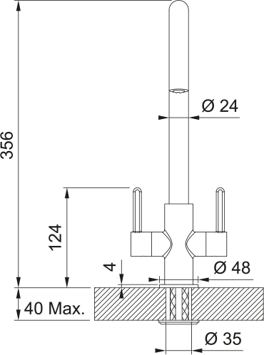 Carron Phoenix Rosolina J Spout 2HM LP – Matt Black