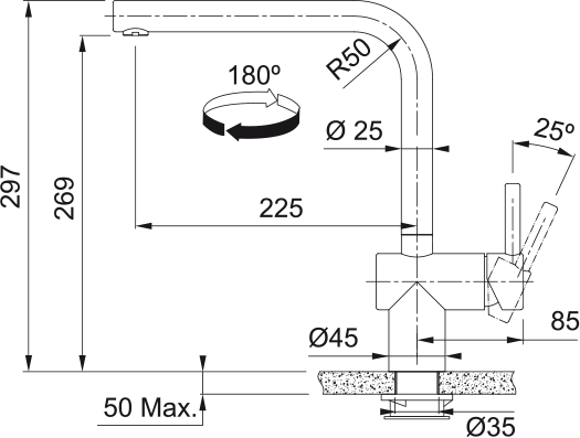 Franke Atlas Neo Sensor Ind Blk 115.0669.210