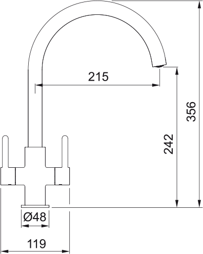 Carron Phoenix Rosolina J Spout – Brass