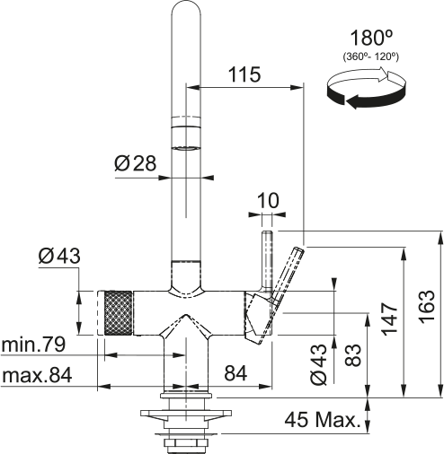 Franke Mythos Water Hub 6-in-1 Electronic Tap – Matt Black