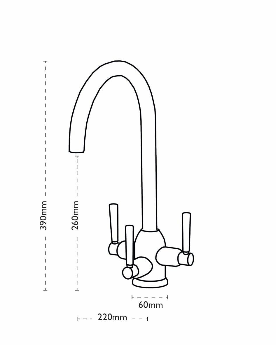 Carron Phoenix DANTE TRI‑PURE Chrome