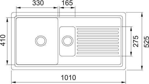 Carron Phoenix SIENNA 150 REV Ceramic White