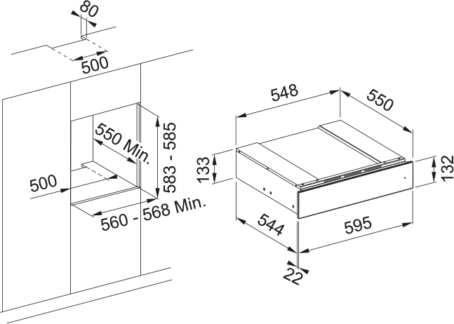 Franke Mythos Wine Cool AccDrawer FMY14 WCRD XS 131.0691.006