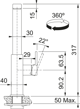 Franke Mythos Pull-Out Nozzle Stainless Steel  115.0689.097