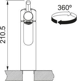 Franke Orbit Top Lever Chrome 115.0623.054