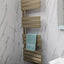 Alpha Brushed Gold Heated Towel Rail - 1080x550mm
