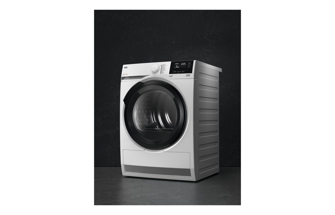 AEG TR718L4B F/S 8kg Heat Pump Condenser Dryer - White