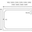 45mm Low Profile Rectangular  Shower Tray & Waste - White All Sizes Available