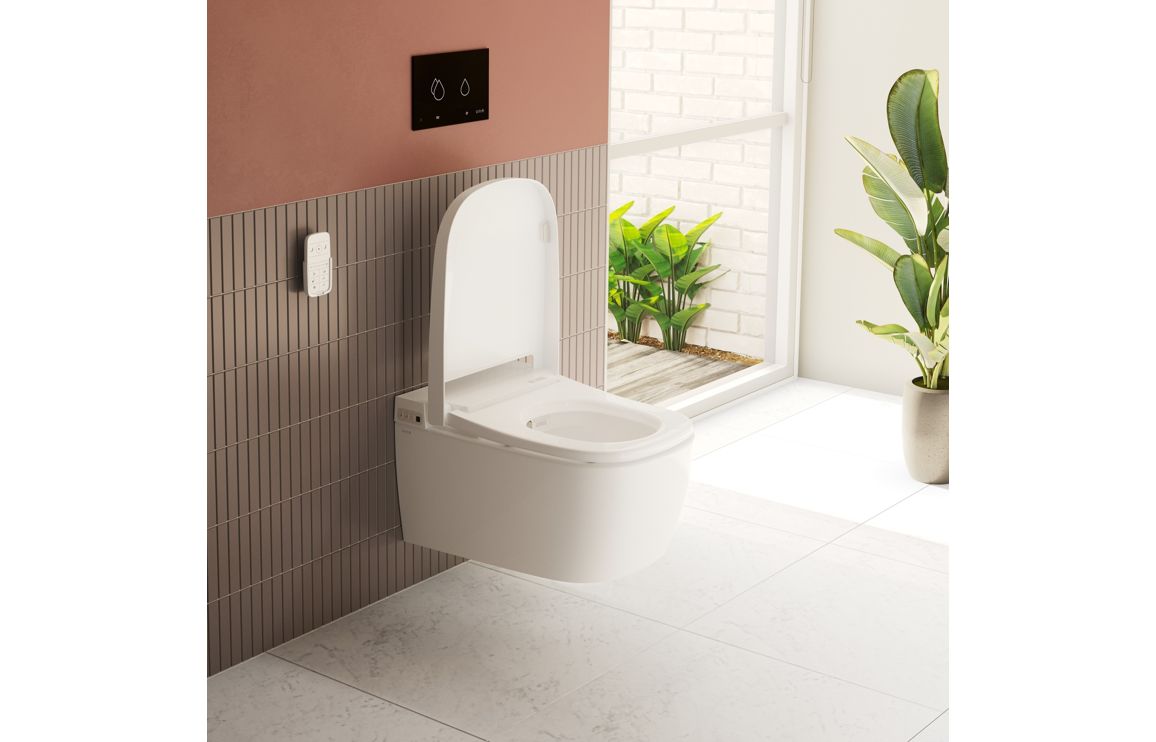 VitrA V-Care Essential Rimless Smart Toilet - White VTPT0008