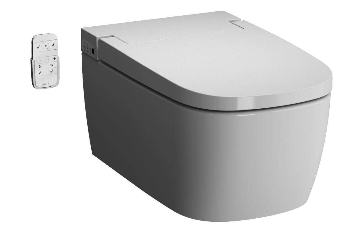 VitrA V-Care Essential Rimless Smart Toilet - White VTPT0008
