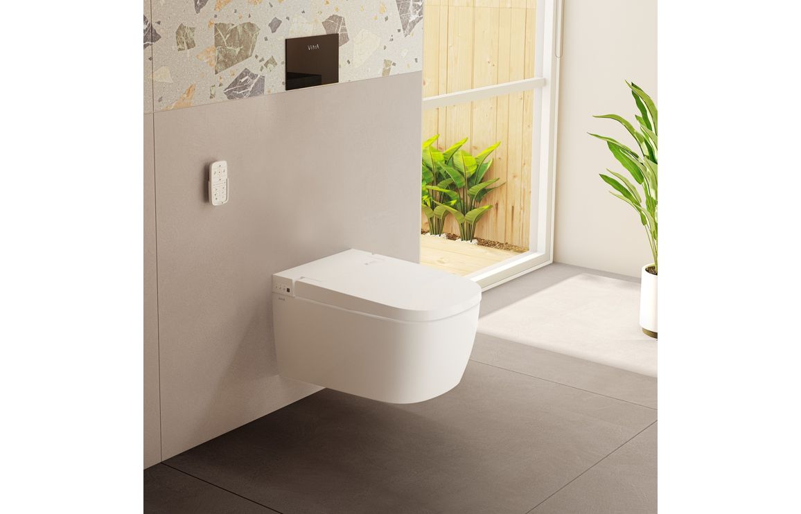 VitrA V-Care Comfort Rimless Smart Toilet - White VTPT0002