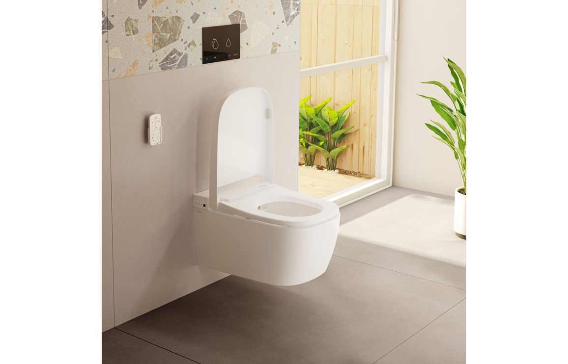VitrA V-Care Comfort Rimless Smart Toilet - White VTPT0002