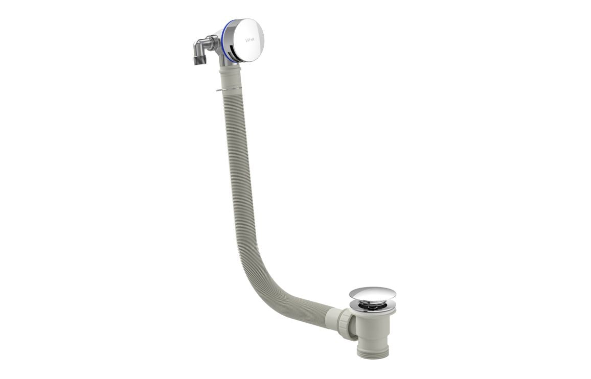 VitrA Round Bath Filler Waste Chrome