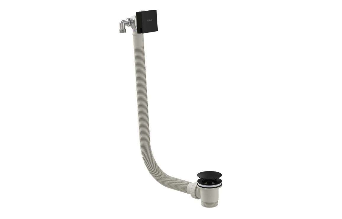 VitrA Square Bath Filler Waste Black
