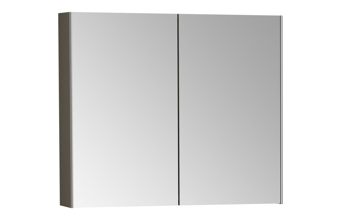 VitrA 820x695mm Mirrored Cabinet - Brushed Chrome VTFT0172