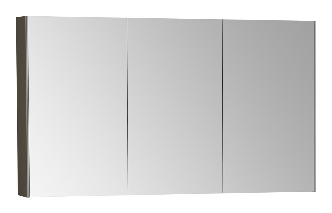 VitrA 1220x695mm Mirrored Cabinet - Brushed Chrome VTMS0002