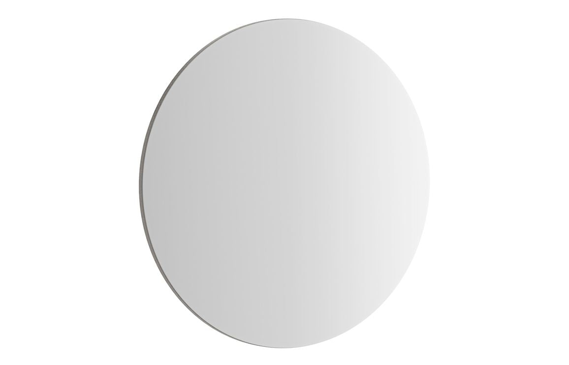 VitrA 595x595mm Round Mirror - Brushed Chrome VTMR0018