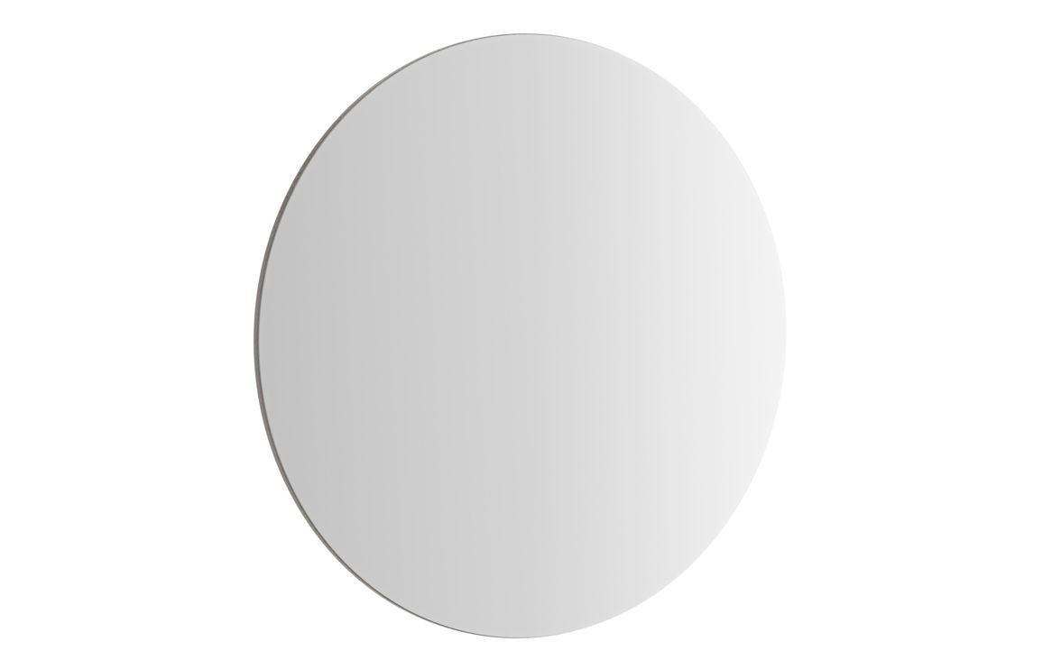 VitrA 795x795mm Round Mirror - Brushed Chrome VTMR0014