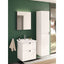 VitrA Root Groove 40cm 2 Door Tall Unit (LH Hinge) - Matt White  VTFT1550