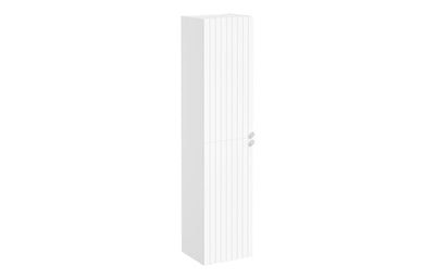 VitrA Root Groove 40cm 2 Door Tall Unit (LH Hinge) - Matt White  VTFT1550