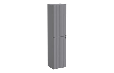 VitrA Root Groove 40cm 2 Door Tall Unit (LH Hinge) - Matt Grey VTFT2364