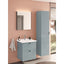VitrA Root Groove 40cm 2 Door Tall Unit (LH Hinge) - Matt Fjord Green  VTFT2346