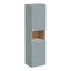 VitrA Root Groove 40cm 2 Door Semi-Tall Unit w/Laundry Basket (RH Hinge) - Matt Fjord Green VTFT1560
