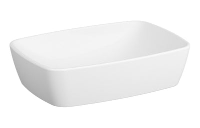 VitrA Shift 545x375mm 0TH Basin (No Overflow) - White VTPB0022