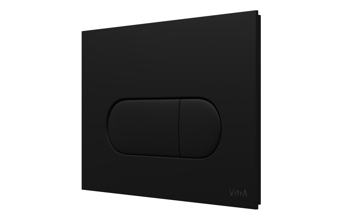VitrA Loop Round Flush Plate - Matt Black VTAC0230