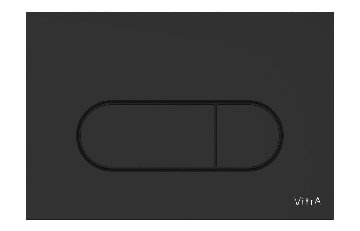 VitrA Loop Round Flush Plate - Matt Black VTAC0230