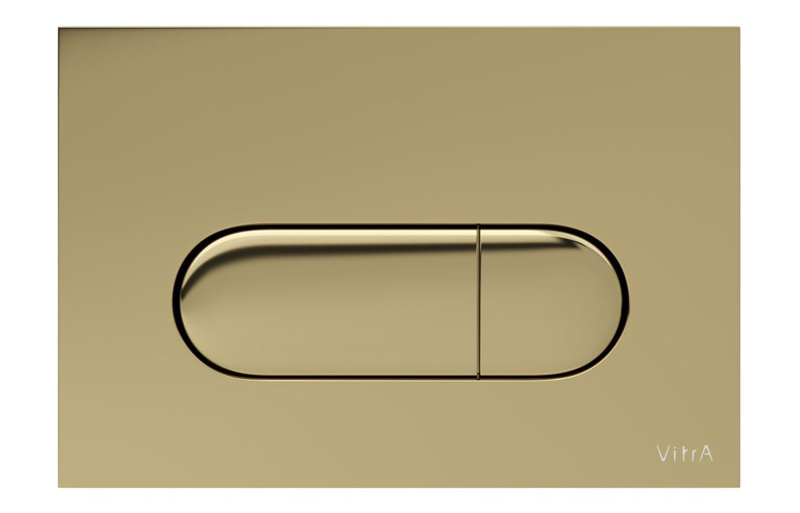 VitrA Loop Round Flush Plate - Gloss Gold VTAC0276