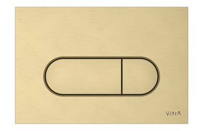 VitrA Loop Round Flush Plate - Brushed Gold VTAC0236