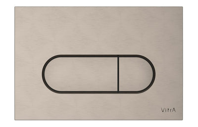 VitrA Loop Round Flush Plate - Brushed Nickel VTAC0274