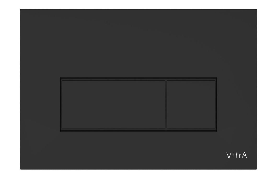 VitrA Loop Square Flush Plate - Matt Black VTAC0286