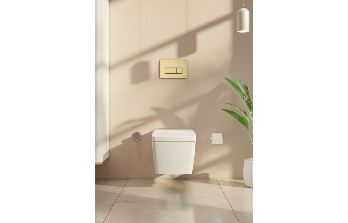 VitrA Loop Square Flush Plate - Gloss Gold  VTAC0264