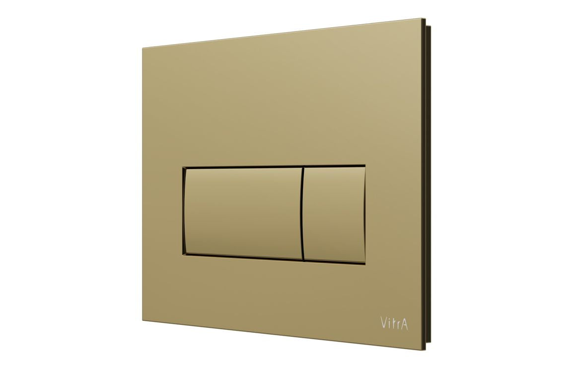 VitrA Loop Square Flush Plate - Gloss Gold  VTAC0264