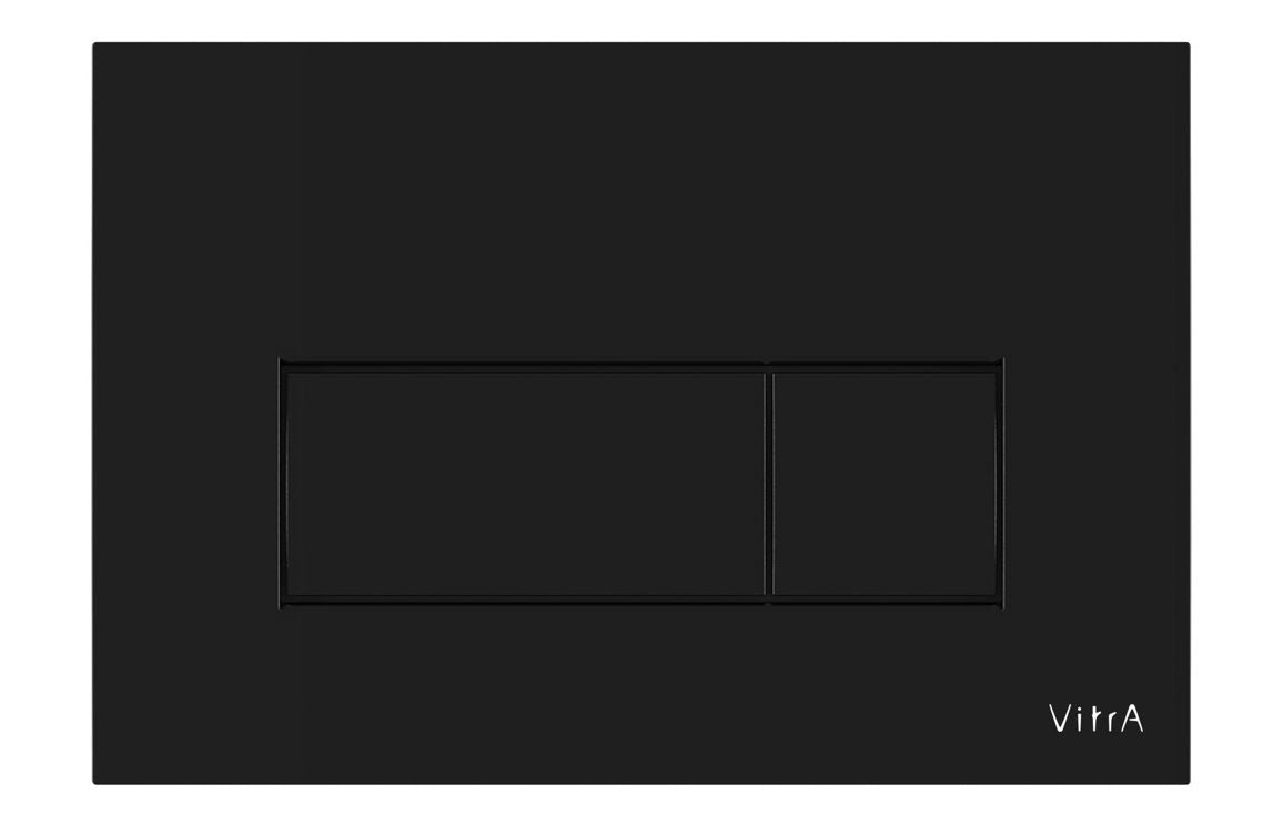 VitrA Loop Square Flush Plate - Gloss Black VTAC0262