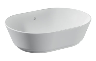 VitrA Geo 545x400mm 0TH Basin w/Overflow - White VTPB0010