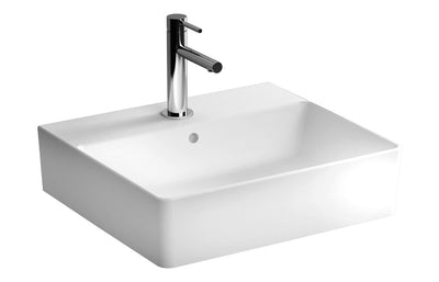 VitrA Nuo 500x440mm 1TH Countertop Basin w/Overflow - White VTPB1102