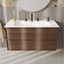 VitrA Suit 3-Hole Basin Mixer - Gloss Black VTTS3012