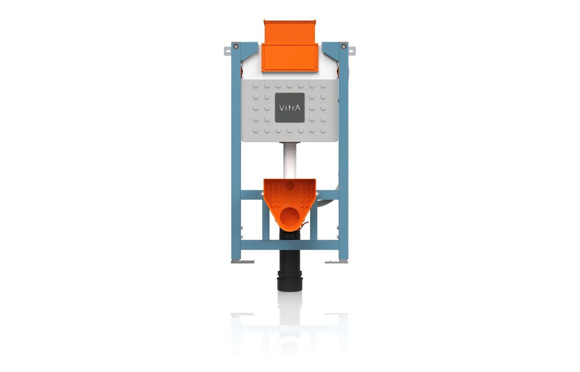 VitrA V-Fix Prime Reduced Height (98cm) WH WC Frame & 3/6L Cistern (Floor/Wall Fix) VTWP0004