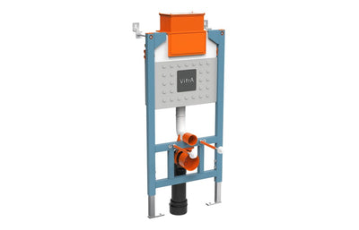 VitrA V-Fix Prime Reduced Height (98cm) WH WC Frame & 3/6L Cistern (Floor/Wall Fix) VTWP0004