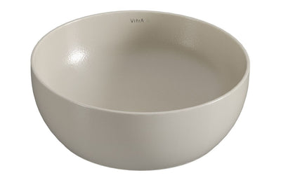 VitrA Outline 405x405mm Recycled 0TH Basin Only - Matt Taupe VTPB0218