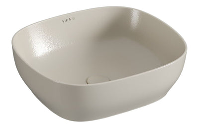 VitrA Outline 475x420mm Recycled 0TH Basin Only - Matt Taupe VTPB0220