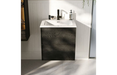 VitrA Suit Basin Mixer (Side Handle) - Gloss Black VTTS1192